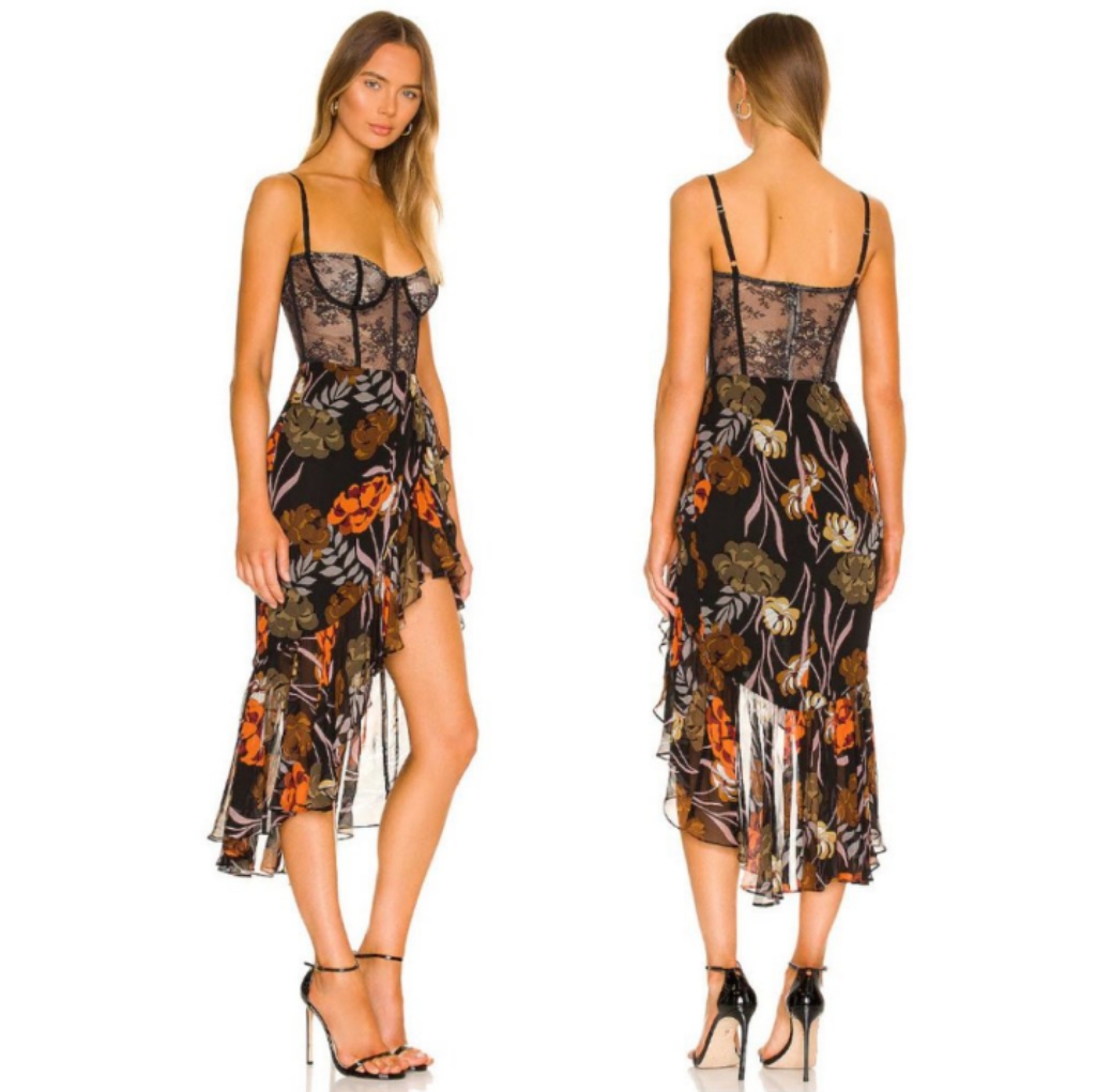 Nwt Katie May Dress Take A Sip In Black 70's Style Size S.